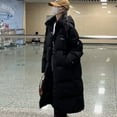 thumbnail image 3 of Thickened down cotton jacket cotton jacket women's long version loose cotton jacket jacket, 3 of 5