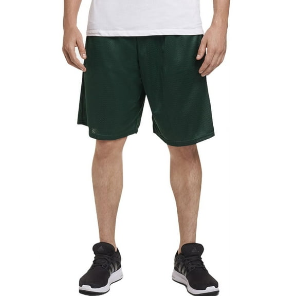 Men's Russell 651AFM0 Mesh Pocket Performance Short (Dark Green 2XL)