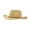 Khaki, variant on Men's Korean Straw Hat Foldable Travel Beach Hat Adjustable Cord for Fishing Camping with Wide Brim