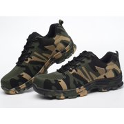 Tanleewa Men’s Steel Toe Work Shoes Breathable Safety Sneakers Shoe Size 11