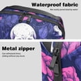thumbnail image 4 of Skull Charger Organizer Hard Drive Bag Cable Cord Organizer Small Storage Pouch Oxford Fabric Waterproof Electronic Digital Accessories Travel Case 5.9x9.44x3.14 in., 4 of 6
