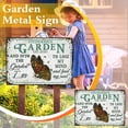 thumbnail image 2 of Custom Metal Signs Personalized Personalized Garden Floral Art Find My Souls Custom Classic Metal Sign, 2 of 9