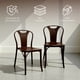 thumbnail image 3 of Ilios Innova | Set de 4 Sillas Bitsrot de Polipropileno Café, Diseño Minimalista con Acabado Textura Madera, Sillas Apilables para Comedor, Jardín, Restaurante o Cafetería, Resistentes y Ergonómicas, 3 of 9