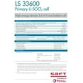 thumbnail image 3 of 5x SAFT LS33600BA Size D 3.6V 1700mAh Primary Lithium Thionyl Chloride Battery, 3 of 7