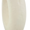 thumbnail image 4 of DecMode 12" Abstract Rounded Beige Paper Mache Vase with Double Openings, 4 of 12
