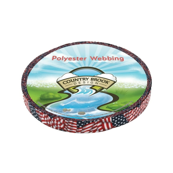 Country Brook Design® Patriotic Tribute Lite Tape (1 Inch, 10 Yards)