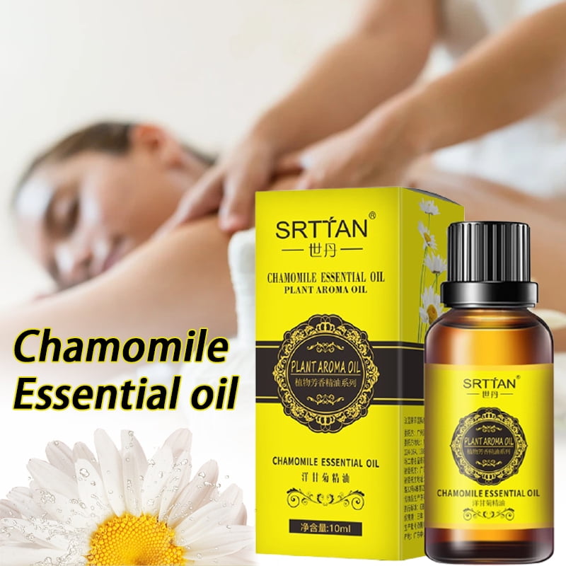 Chamomile Essential Oil Natural Extract Ideal for Stress Relief and Sleep Body