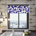 thumbnail image 2 of Valance 54x18In Kitchen Curtain Living Room Curtain Bedroom Curtain Balcony Door Curtain Utility Room Curtain Beautiful Blue Pattern, 2 of 6