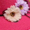 thumbnail image 4 of para primavera y verano, sombrero para la playa, sombrero para el sol, sombrero para el sol de viaje para mujeres y niñas Rosa jinwen Viaje de primavera Sombrero de mujer, 4 of 8