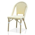 thumbnail image 4 of Afuera Living Modern Aluminum Patio Chairs in Yellow (Set of 2), 4 of 6