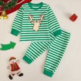 thumbnail image 2 of CAUYDY 6 9 12 18 24 Months Newborn Boy Fall Winter Clothes 2T 3T 4T 5T Infant Long Sleeve Sweatshirt Elastic Pants 2 Piece Casual Set Baby Outfits Green for Sizes 12-18 Months, 2 of 9