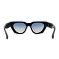 thumbnail image 4 of Thick Chain Arm Squared Thick Plastic Cat Eye Plastic Sunglasses Black Blue Brown, 4 of 4