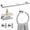 Polished Chrome-5-Piece Upgraded Set, variant on 5-Piece Standard Set Brushed Nickel Bathroom Accessories Set