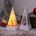 thumbnail image 3 of Mosey Christmas Night Light Festive Santa Claus Snowman Lantern Xmas Decoration Hanging Ornament for Garden Party Living Room Bedroom, 3 of 8