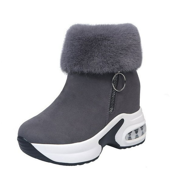 Women's Easy-Going Comfort Ankle Boot - Fleece warm and height-increasing ankle boots