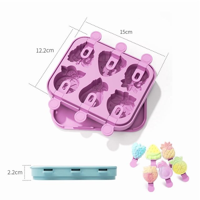 Molde de helado de silicona for niños - Herramienta for hacer paletas caseras