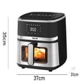 thumbnail image 6 of 5L Stainless Steel Digital Air Fryer with Viewing Window, 5.3Qt Healthy Oil-Free Cooking, 6 of 6