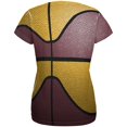 thumbnail image 2 of Championship Basketball Maroon and Gold All Over Womens T Shirt, 2 of 2