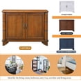 thumbnail image 3 of 40" Console Table With Storage,Modern Wood Accent Storage CabinetWith Adjustable Storage Shelf,Retro Entryway Table For Entryway Hallway Living Room Foyer, 3 of 8