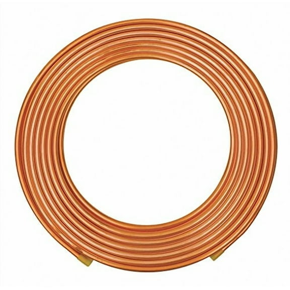 Mueller Industries 100 ft. Soft Coil Copper Tubing, 1/8" Outside Dia, 0.065" Inside Dia.$$Plumbing & HVAC