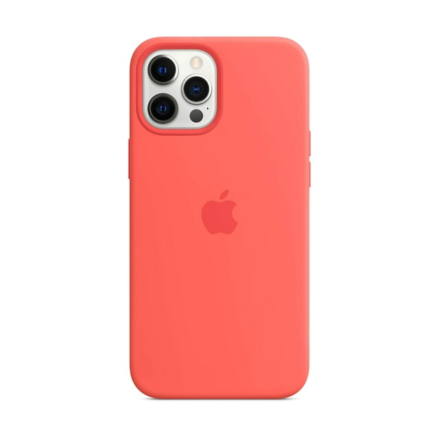 Funda de silicona para Apple iPhone 12 Pro Max con MagSafe, color rosa