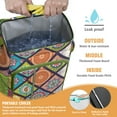 thumbnail image 2 of Geometric Insulated Cooler Backpack - 20L Soft Cooler Bag, Plaid Design for Outdoor Adventures, 2 of 6
