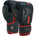 thumbnail image 2 of BEAST RAGE Boxing Gloves Training Sparring Pro Impact Muay Thai MMA Kickboxing Men Women Adult Heavy Punching Bag Focus Pads Mitts Speed Workout Ventilated Palm 8 10 12 14 16 Oz (Red, 10 oz), 2 of 9