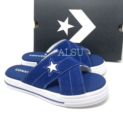 Esplendor Abreviatura tarta Converse One Star Sandal Slides Sip Navy Size Suede Women's All Size  564147C - Walmart.com