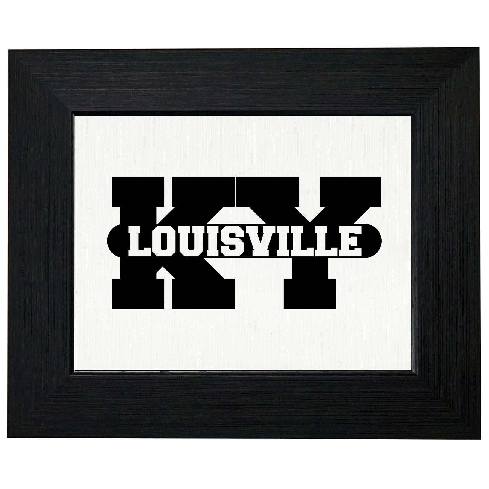Louisville, Kentucky KY Classic City State Sign Framed Print Poster