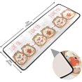 thumbnail image 4 of Dreamtimes Valentine's Day Love Hallway Runner Rug 2'x6' Kitchen Rug with Rubber Backing Hedgehog Cute Couple Non Slip Entryway Rug Runner Washable Soft Area Rug for Hallway Bedroom Kitchen Decor, 4 of 6