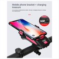 thumbnail image 3 of Soporte para Teléfono Móvil con Luz para Bicicleta de 2000 MAh, Soporte para Teléfono Móvil con Luz Delantera para Bicicleta, Batería Externa, Altavoz, Luz Negra, 3 of 5