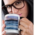thumbnail image 2 of 3drose, Usa, North Carolina, Sunset Beach Pier, Sunrise - Us34 Bjy0031 - Jaynes Gallery, 15oz Two-tone Black Mug, 2 of 6
