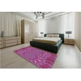 thumbnail image 5 of Ahgly Company Machine Washable Indoor Square Transitional Orchid Purple Area Rugs, 8' Square, 5 of 7