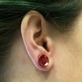 thumbnail image 5 of Tunnels Anodized Metallic Red with O-Rings - Sold as a Pair Surgical Steel, 5 of 6