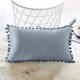 thumbnail image 3 of Funda de almohada de terciopelo: 2 uds. Funda de almohada con pompón funda de cojín decoración del hogar, 3 of 7