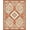 Rust Terracotta Ivory, Pattern 6, variant on ODIKA 8'x10' Washable Area Rug Durable, Non-Slip Herringbone Vintage Diagonal Motif With Minimalist Farmhouse Accents for Living Room, Under Sectional, Family