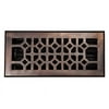The Copper Factory Cf140 4 X 10" Solid Cast Copper Decorative 4"X10" Floor Register