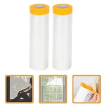 MUSEYA 2 Rolls Window Insulation Film Weatherproofing with Adhesive Tape 20 Meters