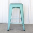 thumbnail image 4 of AmeriHome Loft Teal 24 in. Metal Bar Stool - 3 Piece, 4 of 6