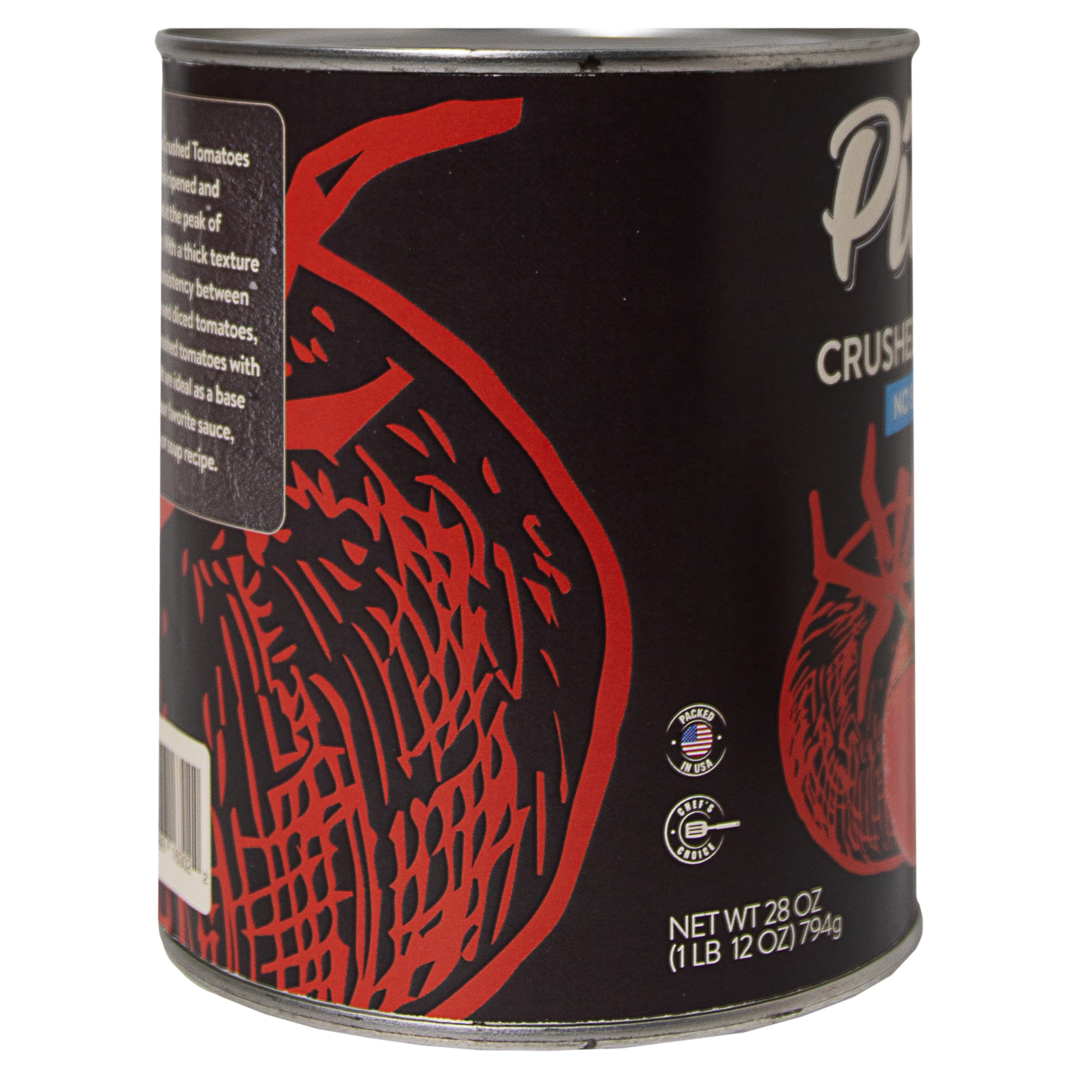 Pietro Canned Crushed Tomatoes, No Salt, 28oz