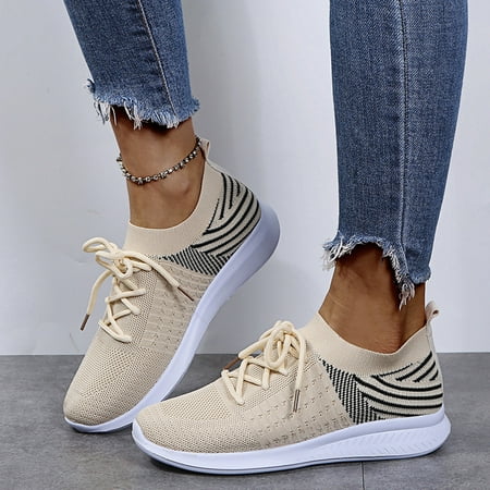 

Medcursor Women s Fashion Casual Mesh Breathable Lace Up Sneakers Loafers Shoes