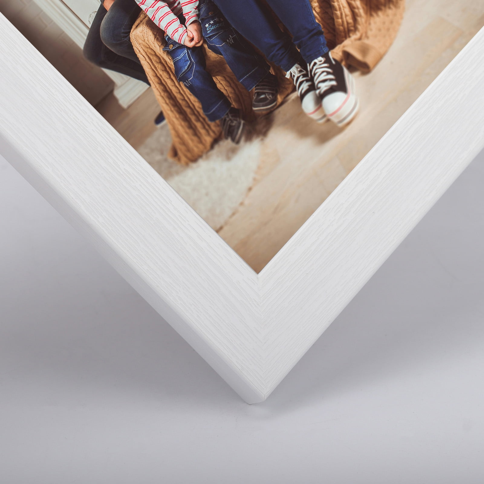5x7 Picture Frame Set of 12, Multi White Woodgrain 5 by 7 Photo Frames Bulk for Wall or Tabletop Display,White