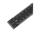 thumbnail image 5 of Carpenter's Ruler, Ruler Inch & Metric T-Marked Ruler, T-Rail Ruler Marking Measuring Ruler With Slide Stops, 5 of 5