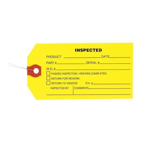 Manufacturer Varies Tag, Paper, 2 3/8 in Width, 4 3/4 in Height, ,1000 PK 1HAB4