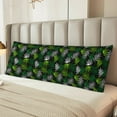 thumbnail image 6 of Disketp Tropical Leaves1 Print Body Pillow Cover - Super Soft 20x54 Body Pillow Case,Long Side Hidden Zipper, 6 of 8