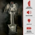 thumbnail image 4 of Haunted Hill Farm Lifesize Animatronic Haunted Angel Statue with Lights and Sound, Halloween Decoration, HHSTATUE-1FLSA, 4 of 22