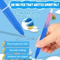 thumbnail image 4 of 6pcs Retractable Fountain Pen 4PCS Retractable Fountain Pen with Ink Sacs Repalcement Refillable Ink Writing Pens 038mm Extra Fine Tip Black Pens, 4 of 5