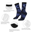 thumbnail image 3 of Cauagu Blue-Purple Raspberries Print Crew Socks for Women and Men,Adult Athletic Running Socks 1-Pair Sports Socks Work Gear Socks with Moisture Wicking, 3 of 6
