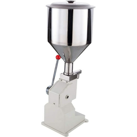 EQCOTWEA Manual Liquid Filling Machine 5-50ml Bottle Cream Paste Shampoo Cosmetic Oil Filler