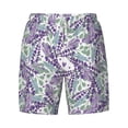 thumbnail image 4 of Lsque Mens Swim Trunks Lavender Flowers Pattern - Bathing Suit Compression Liner - Beach Swim Shorts Swimwear - (S-3XL) - Stretch Quick Dry -XX-Large, 4 of 9